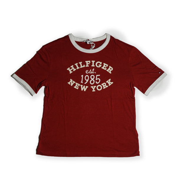 Tommy Hilfiger Girl's Red Graphic T-Shirt