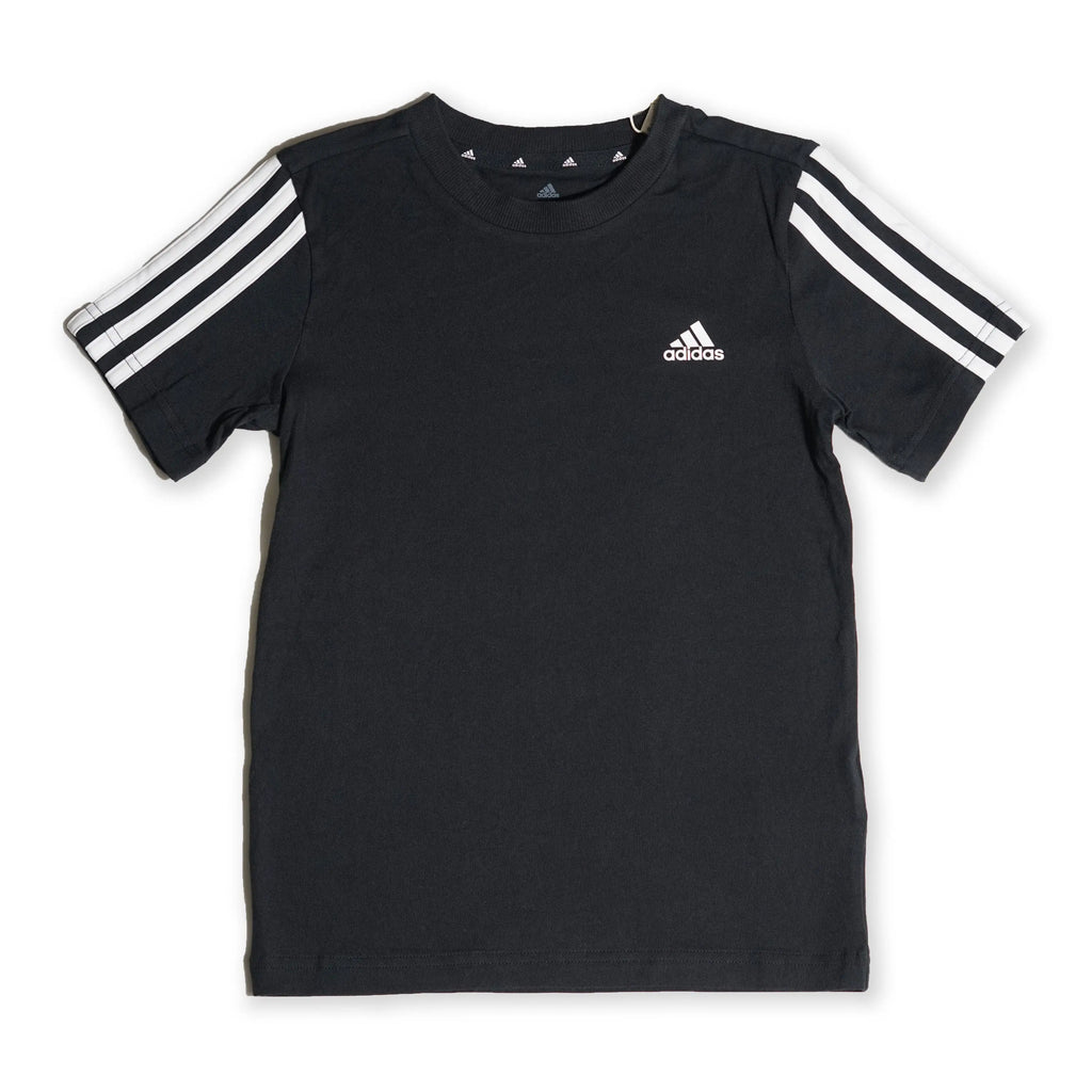 Adidas Kids 3-Stripes Logo T-Shirt – Black Tommynippon