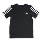 Adidas Kids 3-Stripes Logo T-Shirt – Black Tommynippon