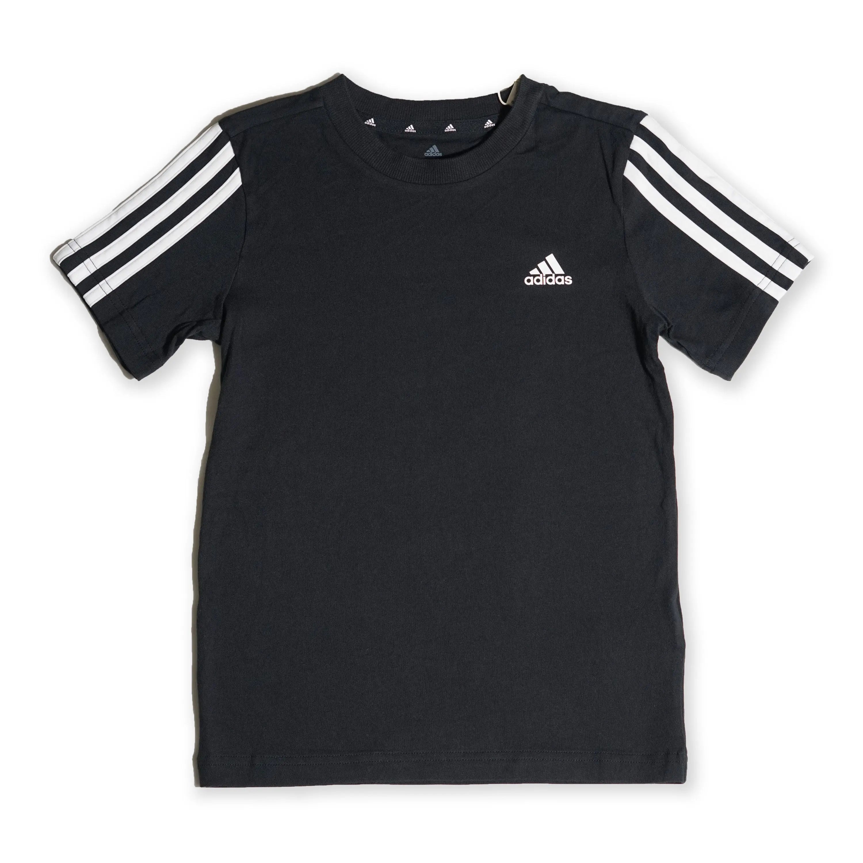 Adidas Kids 3-Stripes Logo T-Shirt – Black Tommynippon