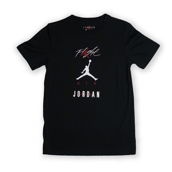 Jordan Kids’ Flight Logo T-Shirt – Black (140 cm / 10–12 Years)