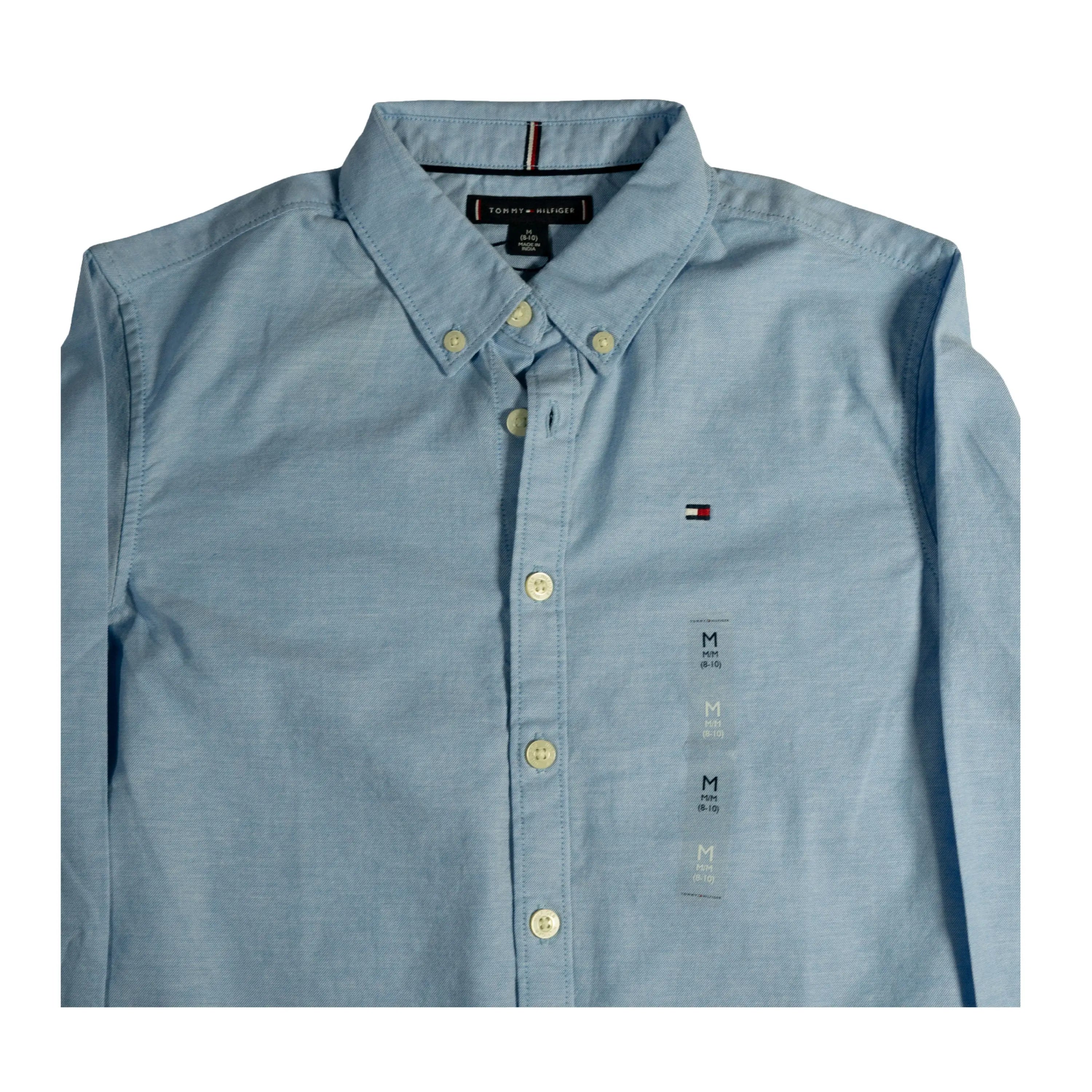 Tommy Hilfiger Kid's Classic Oxford Shirt – Light Blue Tommynippon