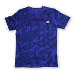Adidas Kids’ All-Over Print T-Shirt – Blue (150–160 cm) Tommynippon
