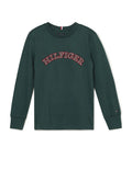 Tommy Hilfiger Boys Long Sleeve Logo T-Shirt – Dark Green