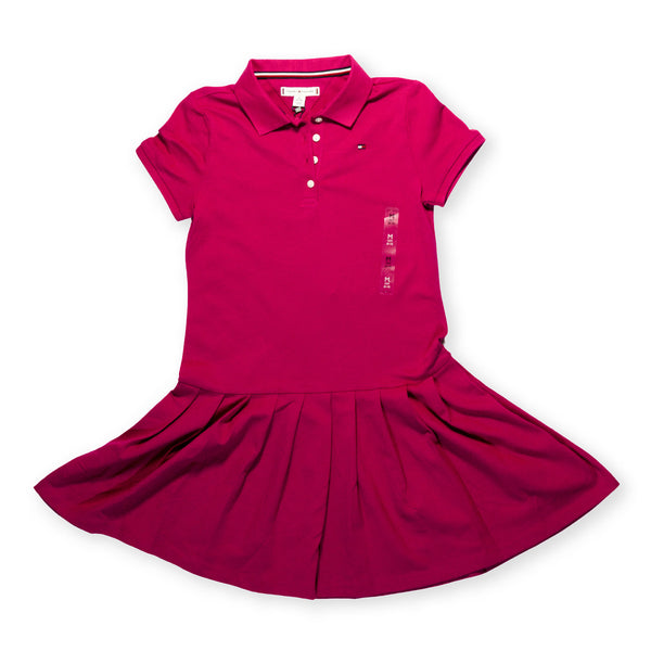 Tommy Hilfiger Girls' Polo Dress – Fuchsia Pink