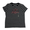 Tommy Hilfiger Striped Graphic Girls T-Shirt – Black & White Tommynippon