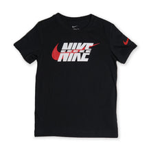 Nike Kid's Graphic T-Shirt – Black & Red Logo Print