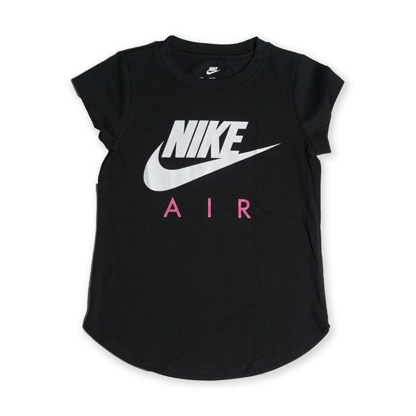 Nike Girls Air T-Shirt – Black/Pink
