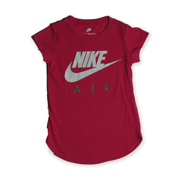Nike Girls Air T-Shirt – Red/Silver