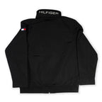 Tommy Hilfiger Black Zip-Up Men's Jacket – Classic Stand Collar Tommynippon
