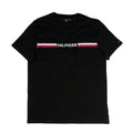 Tommy Hilfiger Men's Logo Stripe T-Shirt – Black Tommynippon