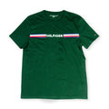 Tommy Hilfiger Men's Logo Stripe T-Shirt – Green Tommynippon