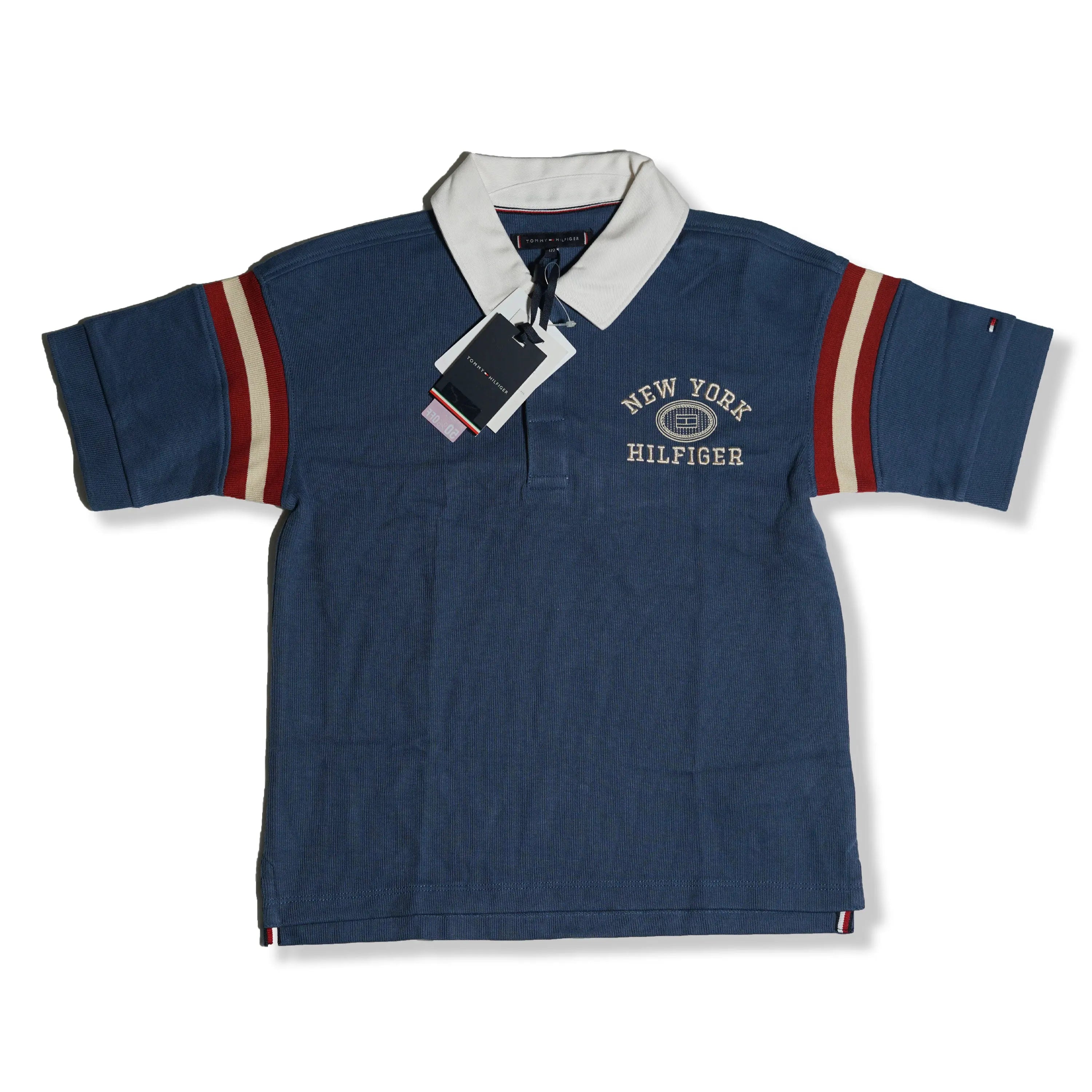 Tommy Hilfiger Kid's Polo Shirt – Navy Blue “New York” Embroidered Design Tommynippon