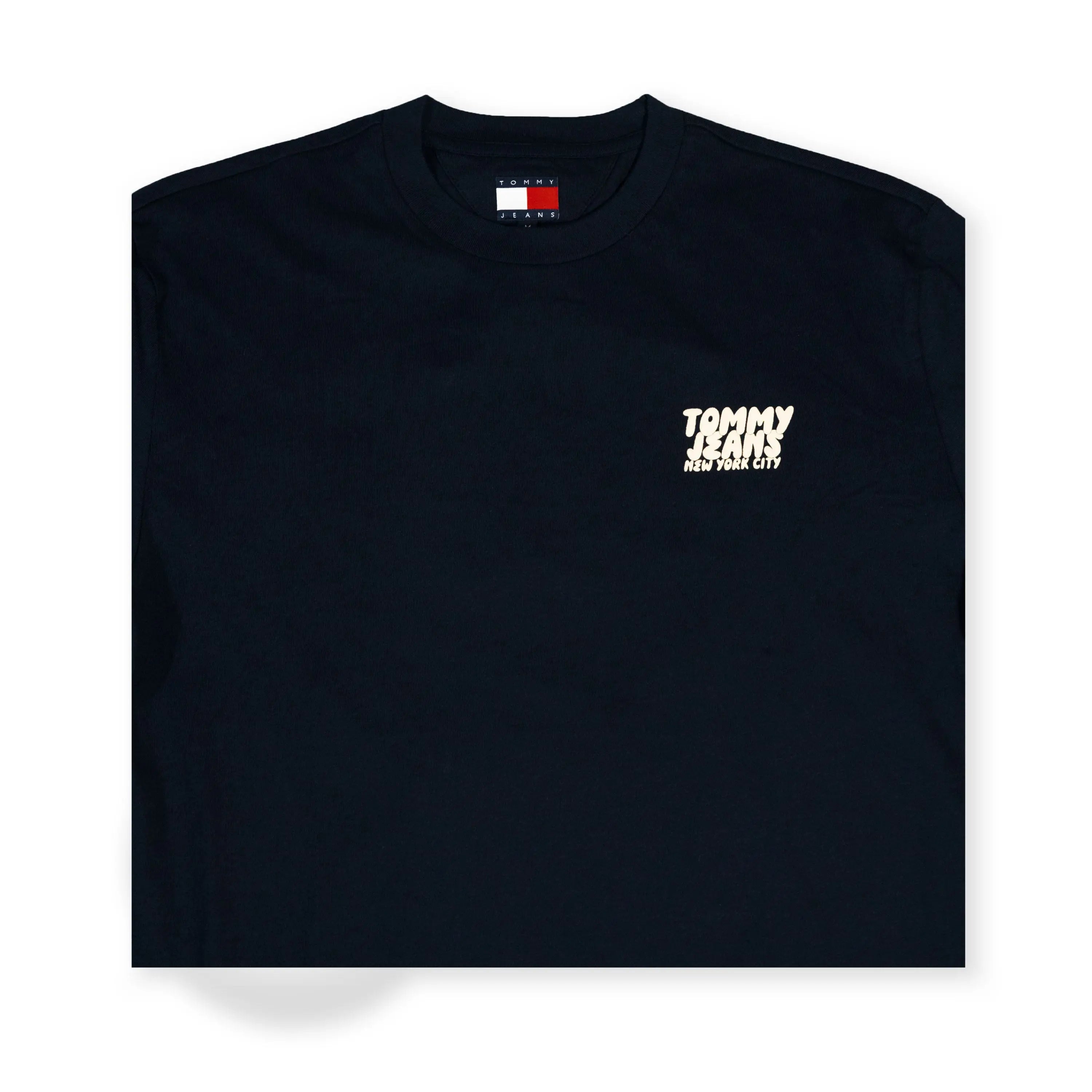 Tommy Jeans Men's Graphic Print T-Shirt – Black | Men’s Casual Cotton Tee Tommynippon