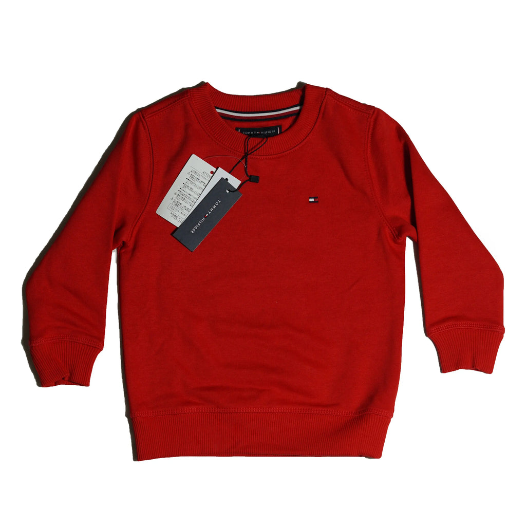 Tommy Hilfiger Kids Classic Crewneck Sweatshirt – Red Tommynippon