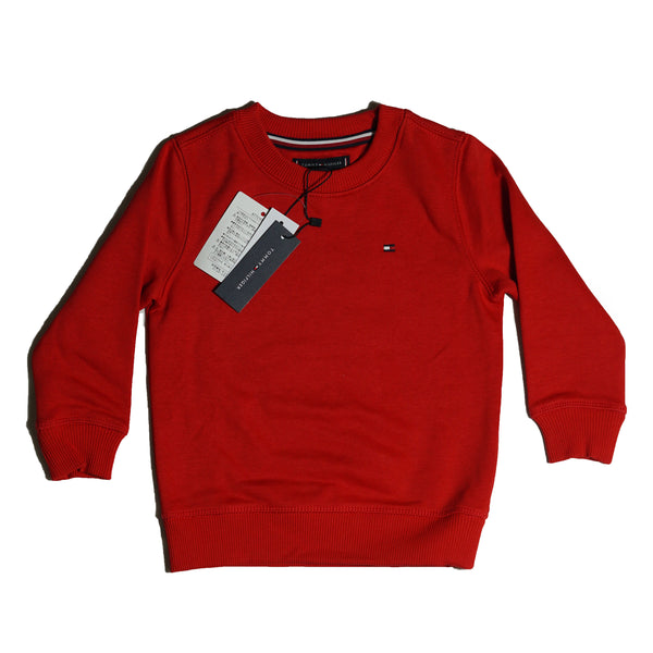 Tommy Hilfiger Kids Classic Crewneck Sweatshirt – Red