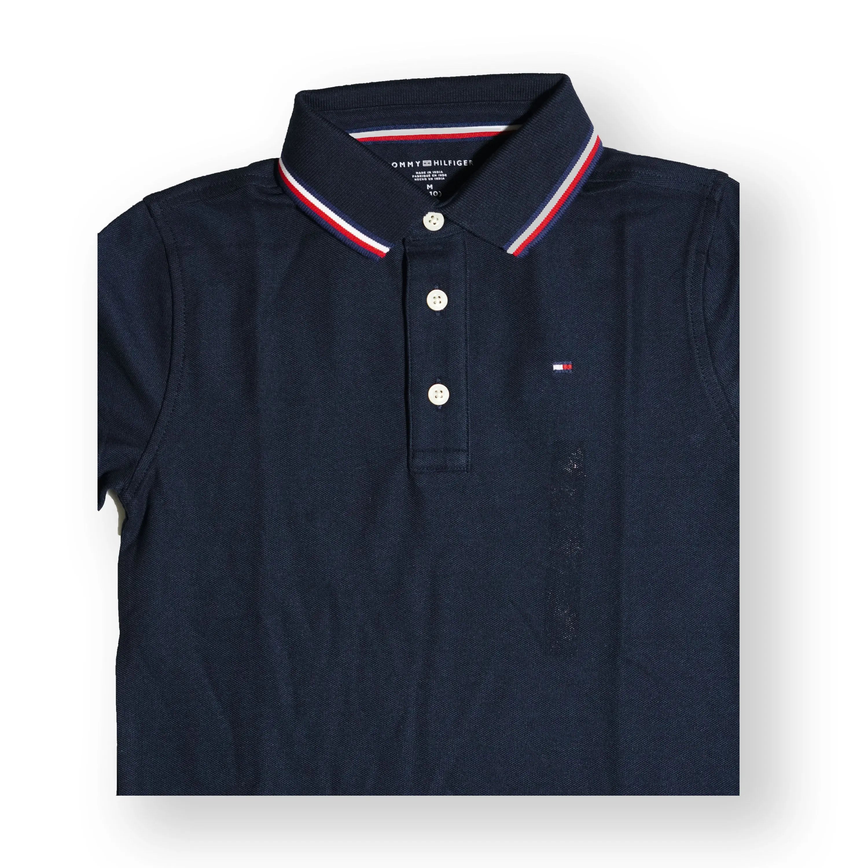 Tommy Hilfiger Classic Blue Kid's Polo Shirt – Signature Trim Tommynippon