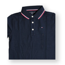 Tommy Hilfiger Classic Blue Kid's Polo Shirt – Signature Trim