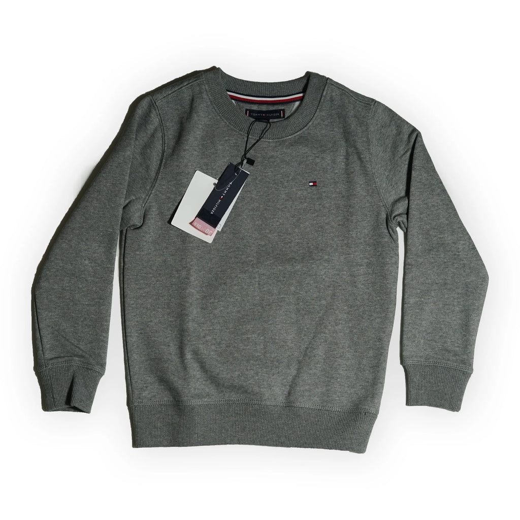 Tommy Hilfiger Kids Classic Crewneck Sweatshirt – Grey Tommynippon