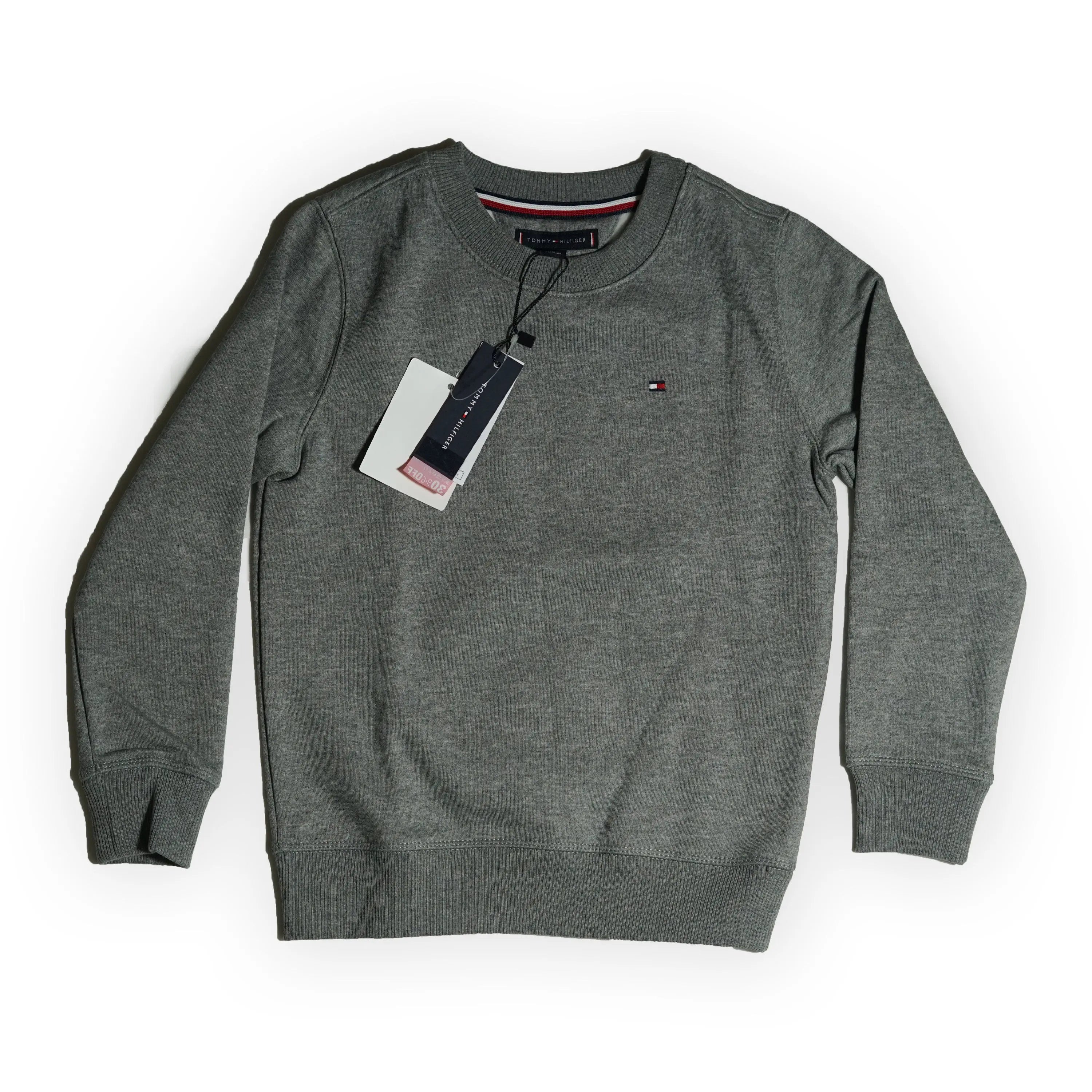 Tommy Hilfiger Kids Classic Crewneck Sweatshirt – Grey Tommynippon