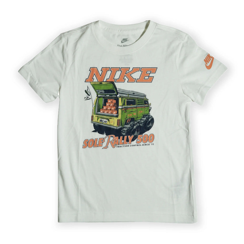 Nike Kid's “Sole Rally 500” Graphic T-Shirt – White Tommynippon