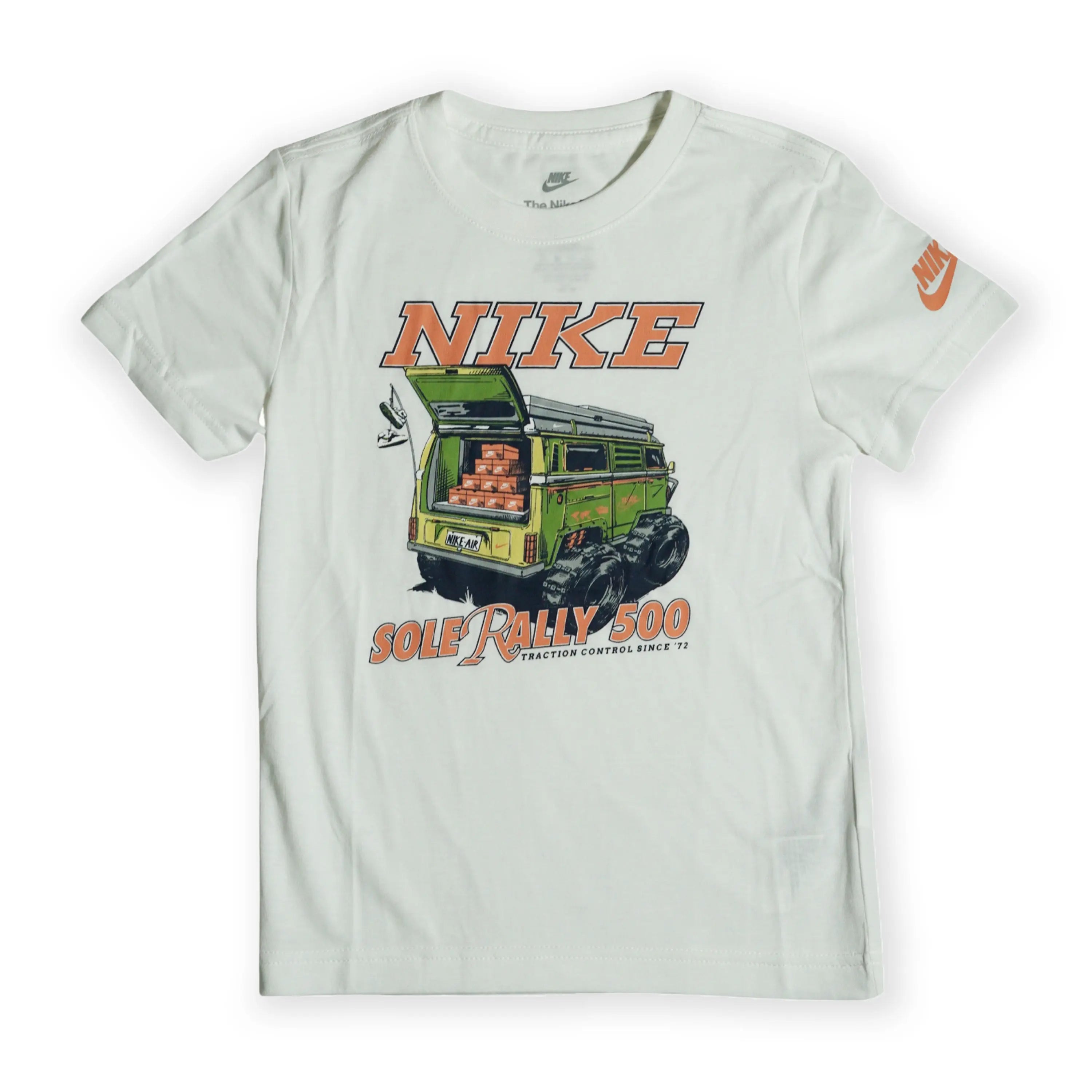 Nike Kid's “Sole Rally 500” Graphic T-Shirt – White Tommynippon