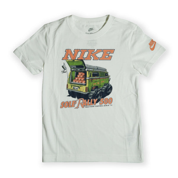 Nike Kid's “Sole Rally 500” Graphic T-Shirt – White