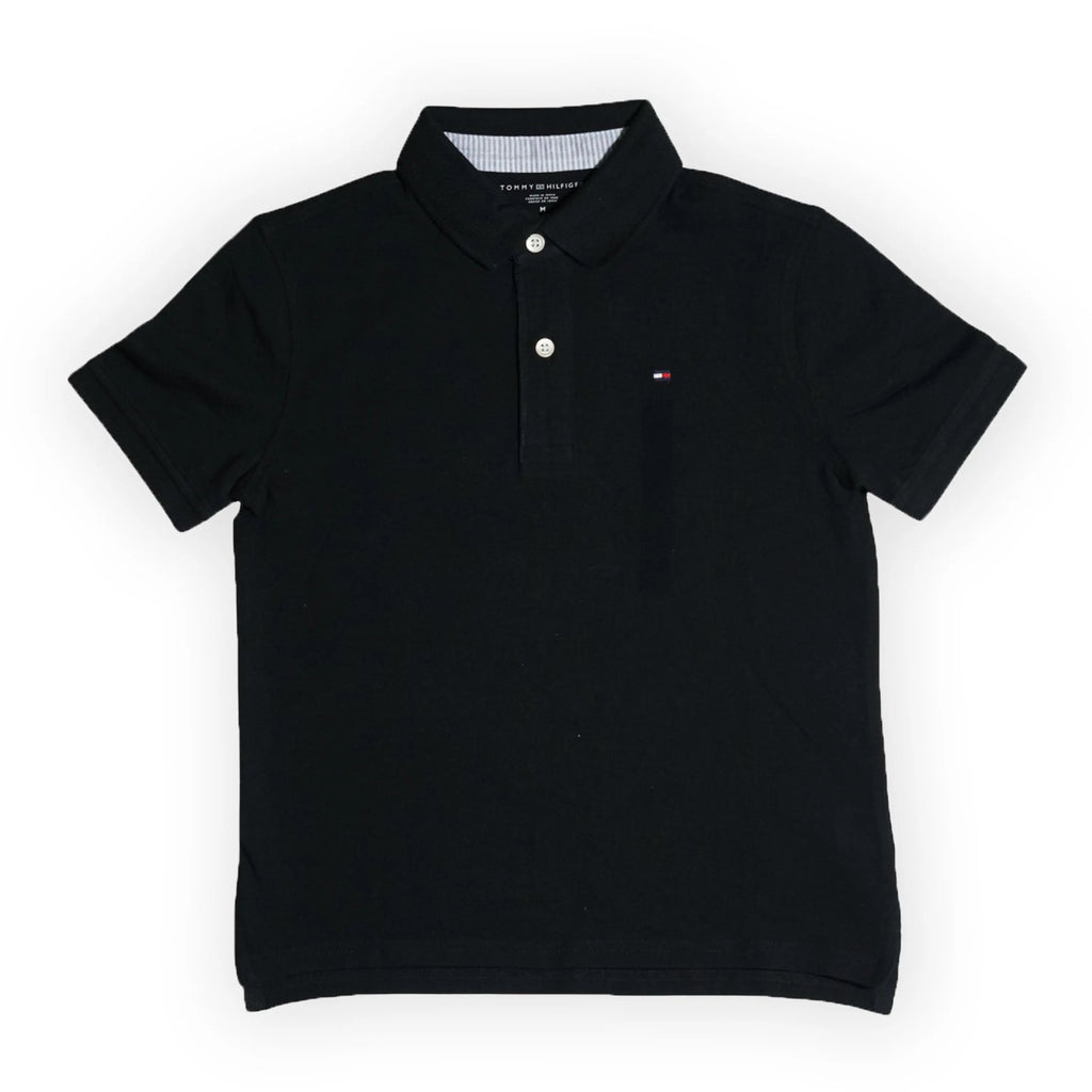 Tommy Hilfiger Kids Classic Black Polo Shirt Tommynippon