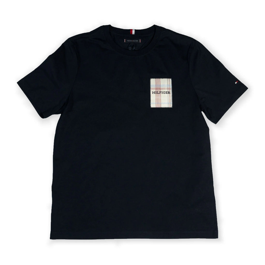 Tommy Hilfiger Men's Black Patch Pocket T-Shirt Tommynippon