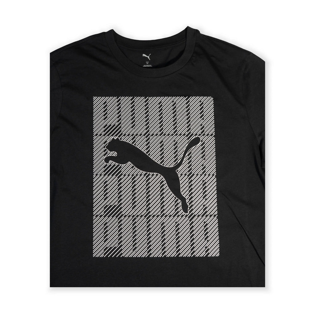 Puma Men's Black Graphic Logo T-Shirt Tommynippon