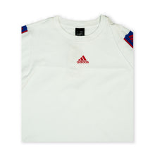 Adidas Men's Tape Sleeve Tee – White / Blue / Red