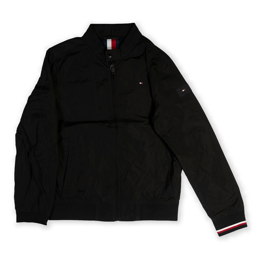 Tommy Hilfiger Men's Classic Black Bomber Jacket Tommynippon