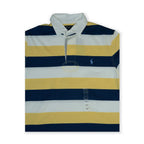 Polo Men's Ralph Lauren Striped Rugby Polo – Navy / Yellow / Cream Tommynippon