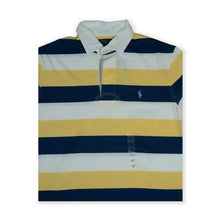 Polo Men's Ralph Lauren Striped Rugby Polo – Navy / Yellow / Cream