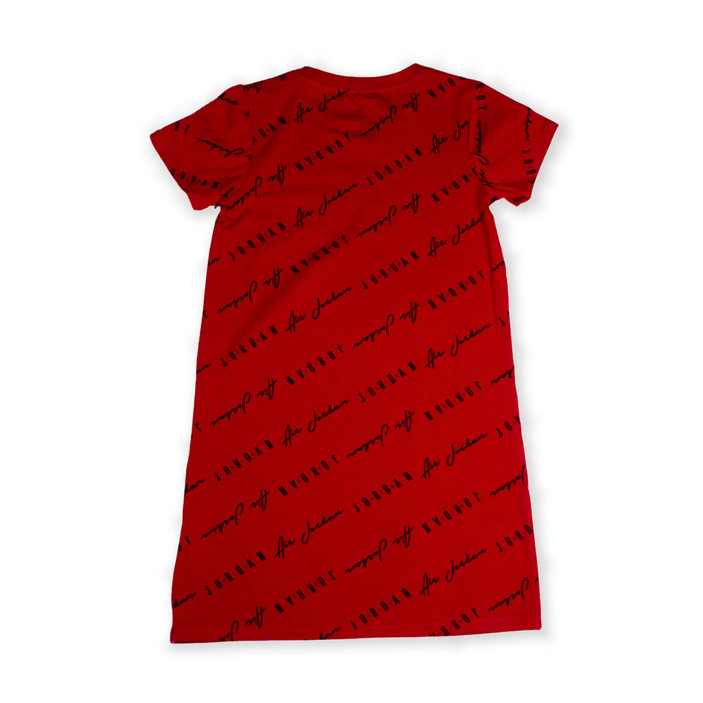 Jordan Air Script Logo Girl's Dress – Red Tommynippon