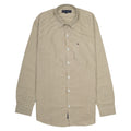 Tommy Hilfiger Men's Classic Beige Button-Down Shirt – Brown