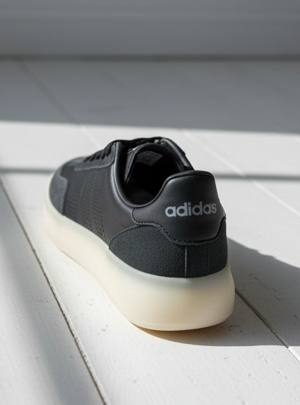 Adidas Men’s Low-Top Casual Sneakers – Black & Grey