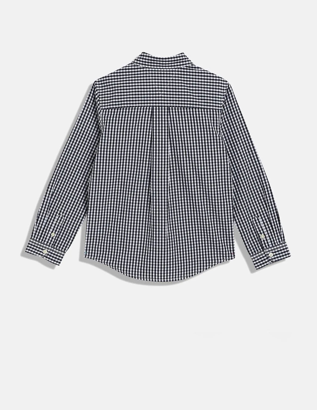 Tommy Hilfiger Boy's Gingham Check Shirt – Navy/White