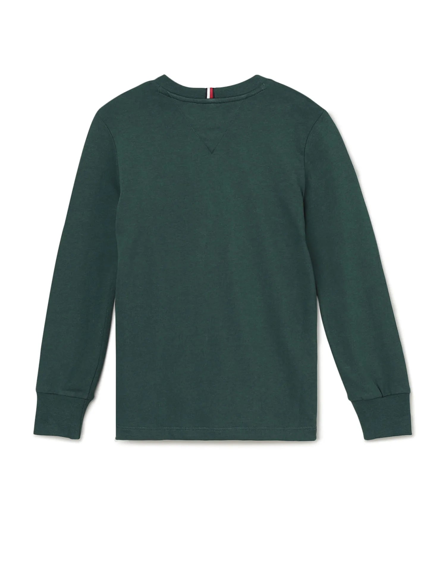 Tommy Hilfiger Boys Long Sleeve Logo T-Shirt – Dark Green