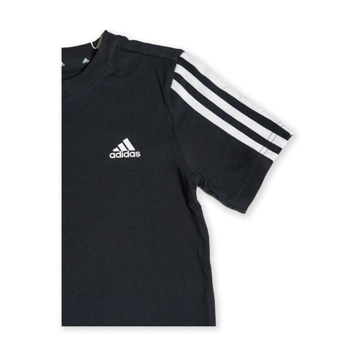 Adidas Kids 3-Stripes Logo T-Shirt – Black Tommynippon