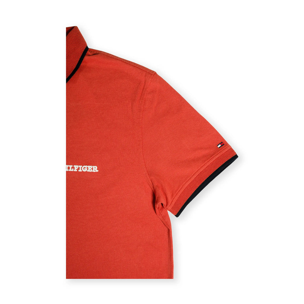 Tommy Hilfiger Men's Classic Slim Fit Polo Shirt – Rust Red Tommynippon