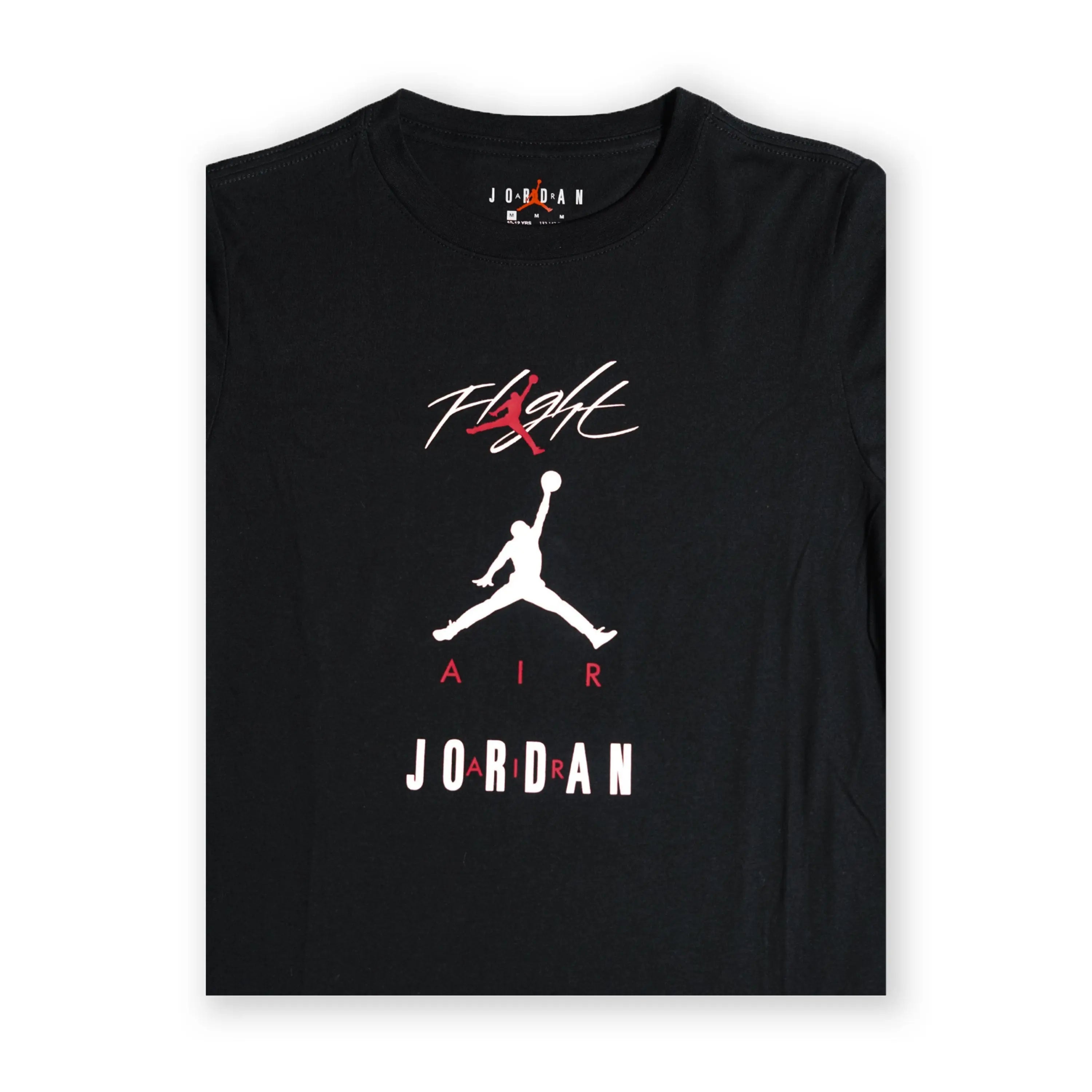 Jordan Kids’ Flight Logo T-Shirt – Black (140 cm / 10–12 Years) Tommynippon