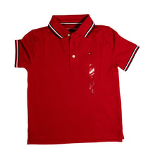 Tommy Hilfiger Kid's Classic Red Polo Shirt – Signature Trim