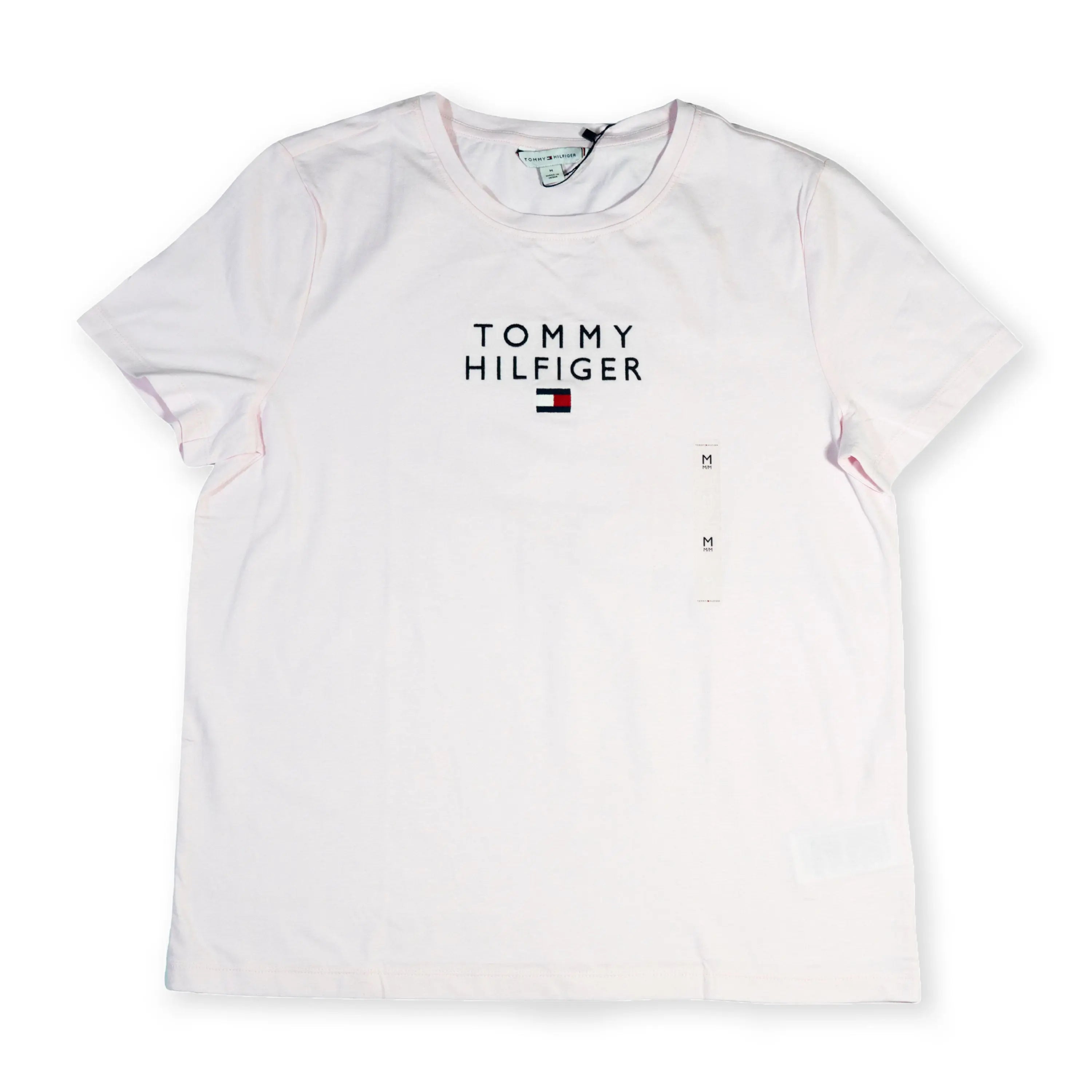 Tommy Hilfiger Girl's Logo Girls T-Shirt – Light Pink Tommynippon