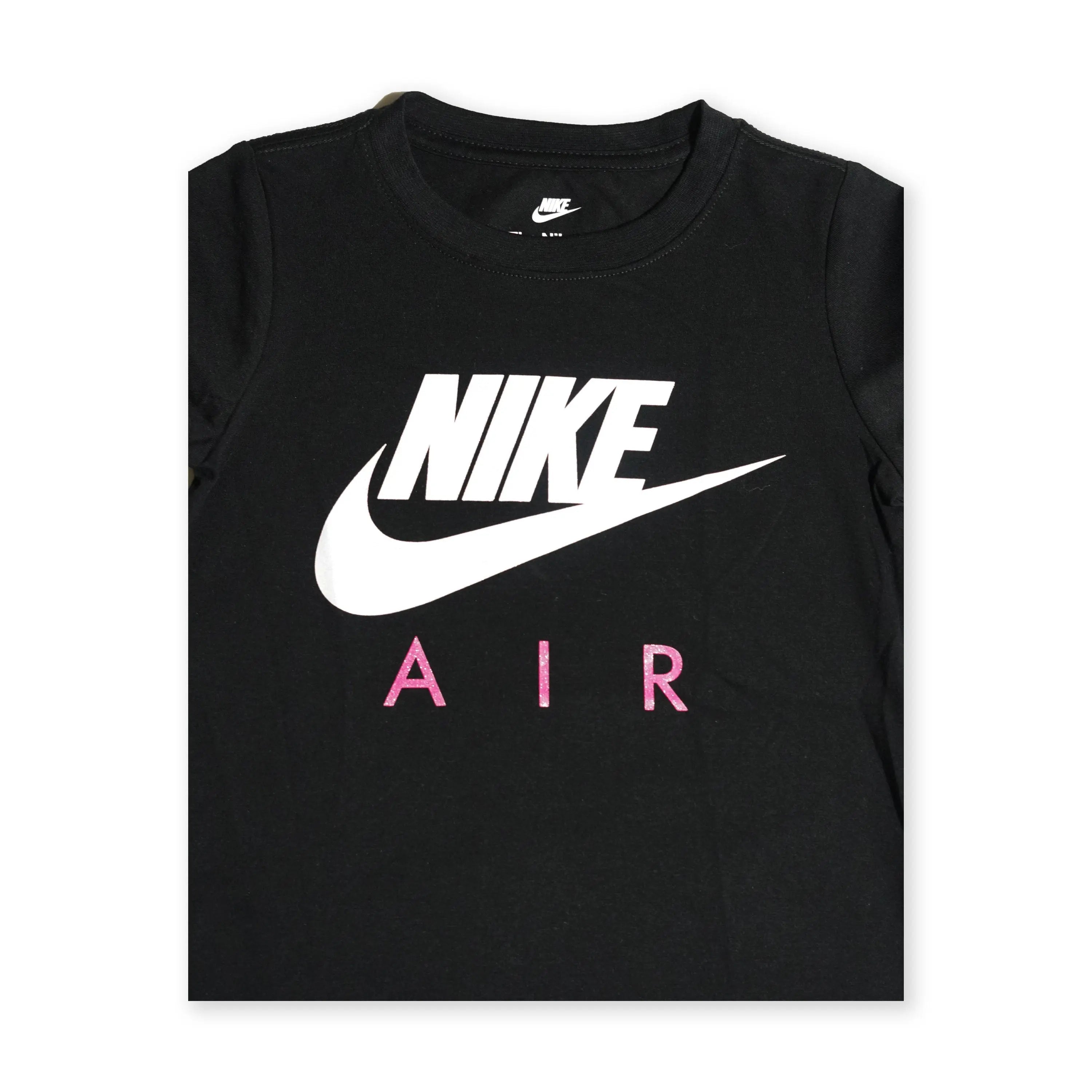 Nike Girls Air T-Shirt – Black/Pink Tommynippon