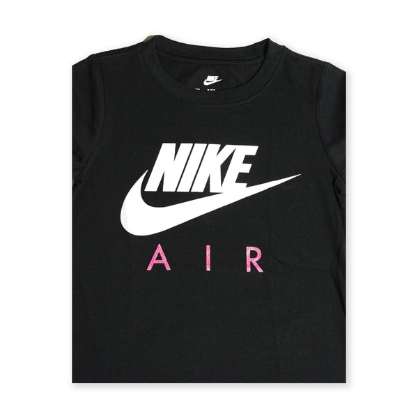 Nike Girls Air T-Shirt – Black/Pink