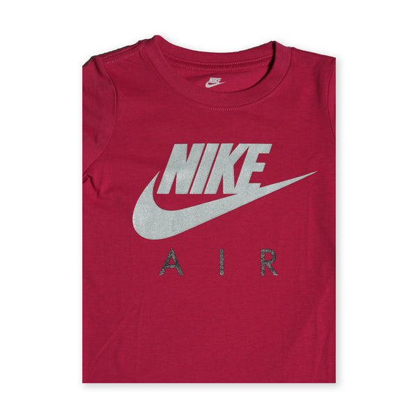 Nike Girls Air T-Shirt – Red/Silver