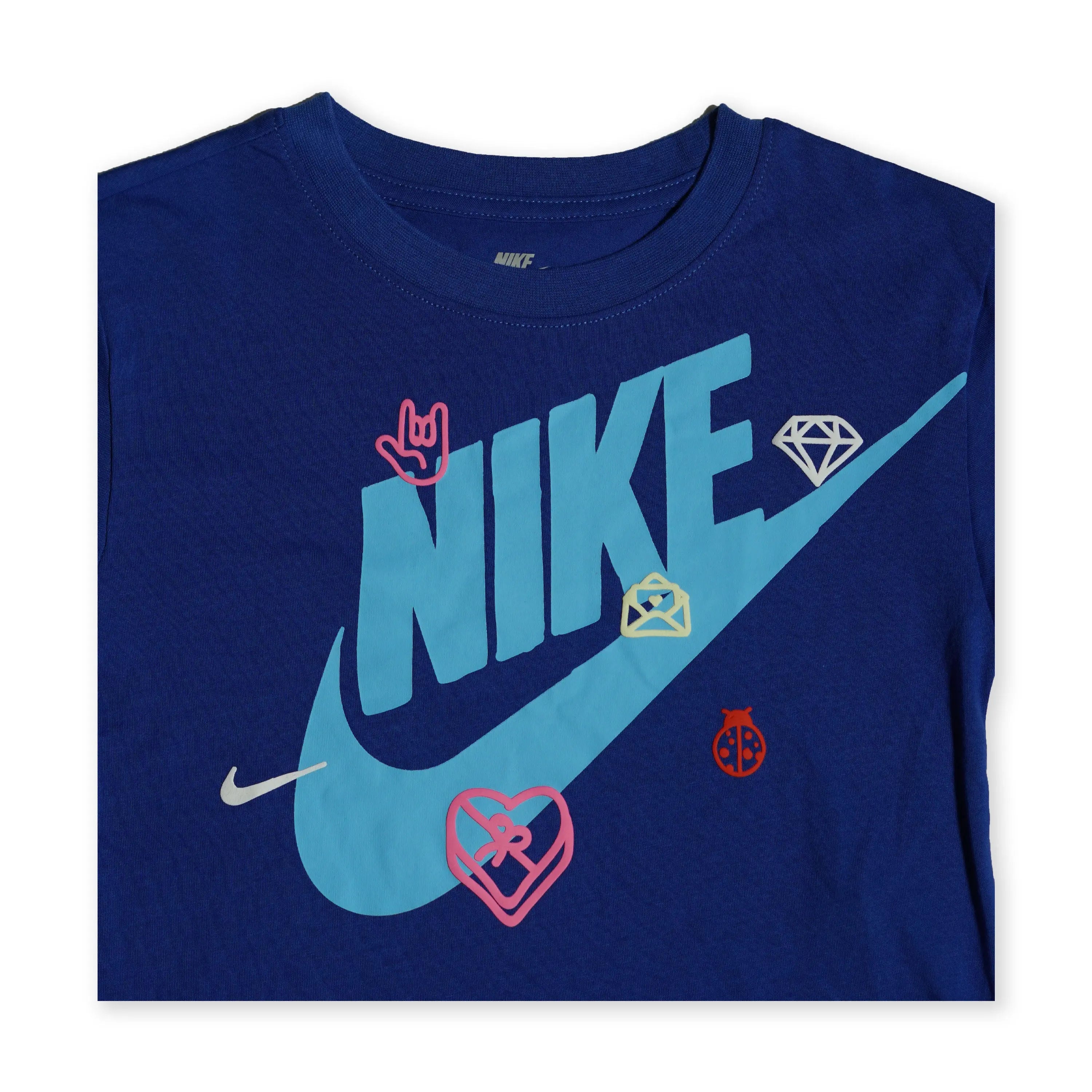 Nike Girls Graphic Tee – Blue Tommynippon