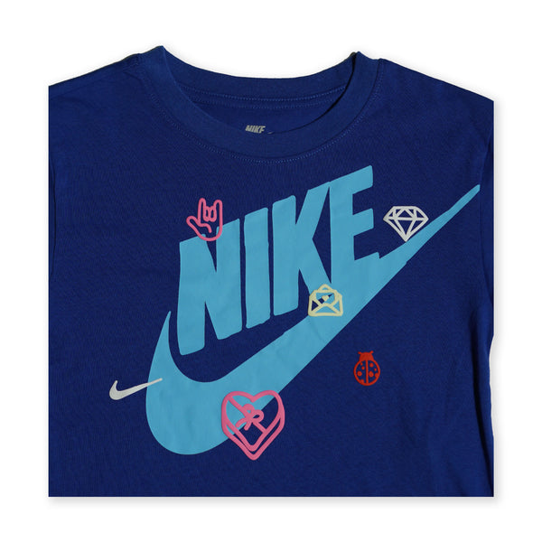 Nike Girls Graphic Tee – Blue