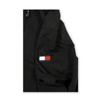 Tommy Hilfiger Men's Classic Black Hooded Jacket – Lightweight Zip-Up Tommynippon